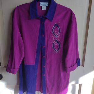 New pink and purple blouse for women
